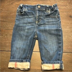 Burberry Kids Blue Denim Jeans 9 months